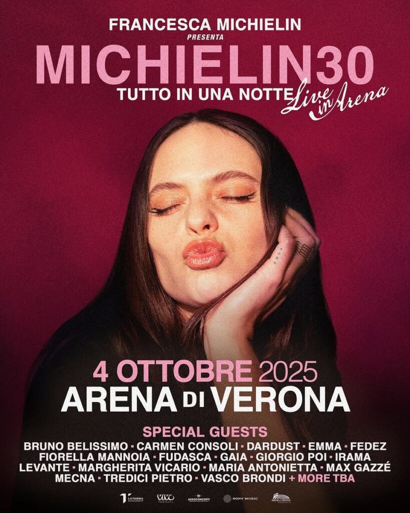 “michielin30 – tutto in una notte” at the Verona Arena