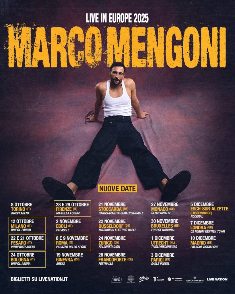 New date for Marco Mengoni!