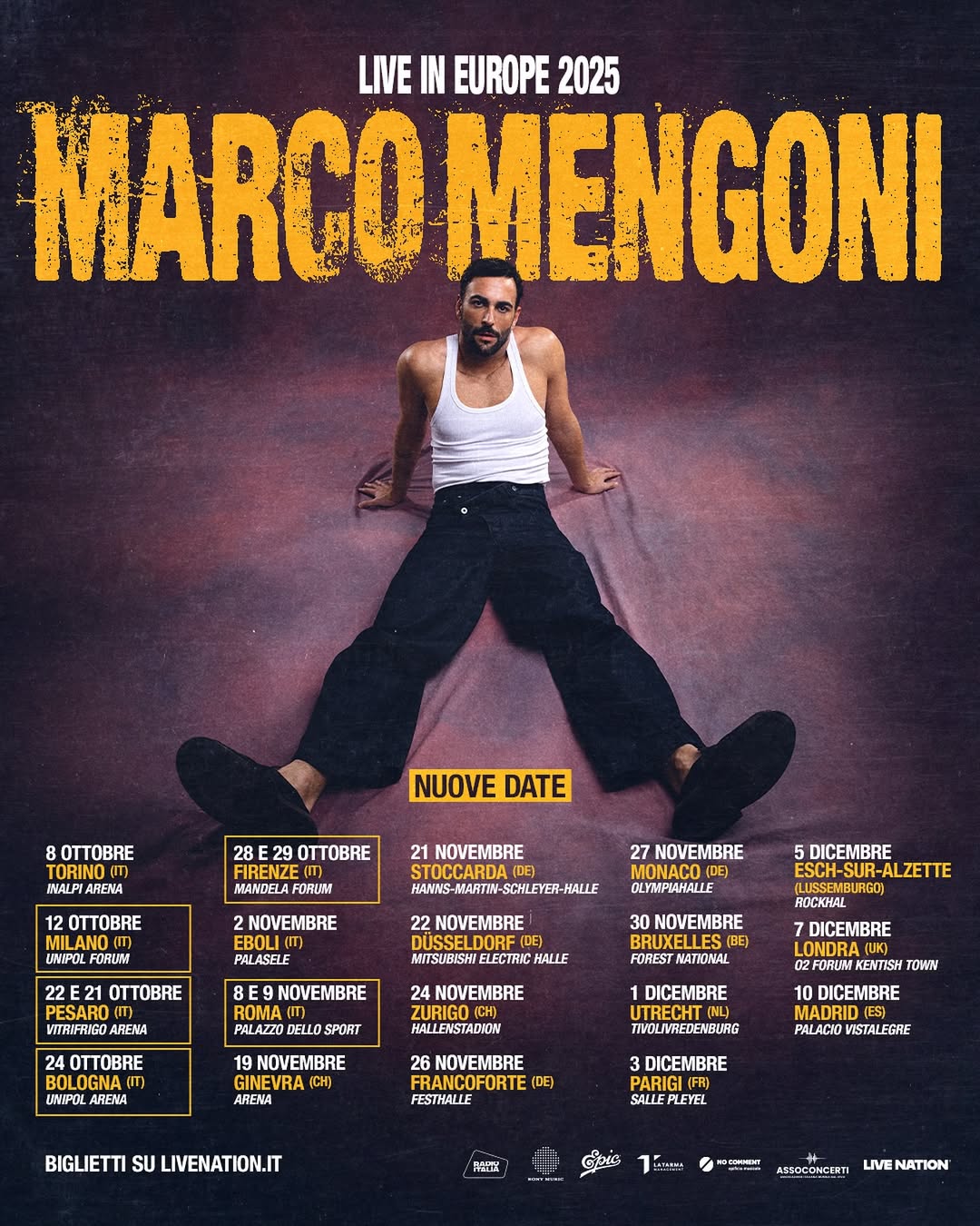 Nuove date per Marco Mengoni!