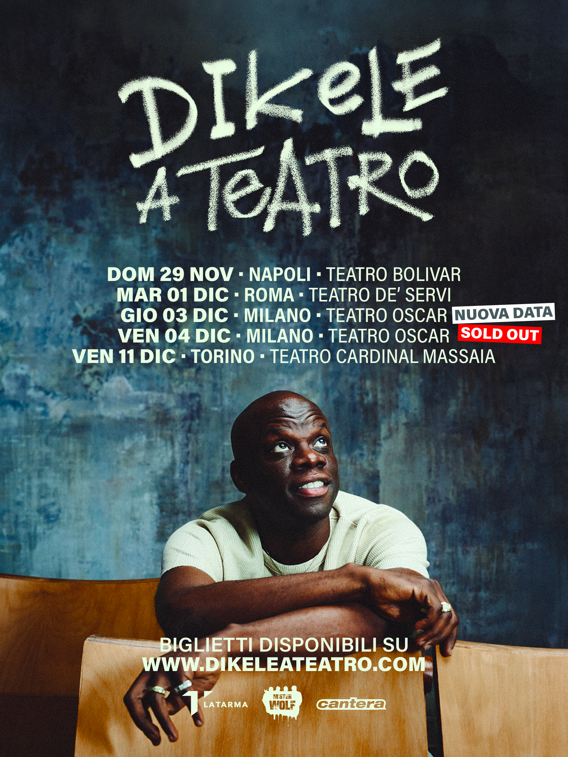 SOLD OUT LA PRIMA DATA DI MILANO di “DIKELE A TEATRO” APRE LA SECONDA DATA MILANESE